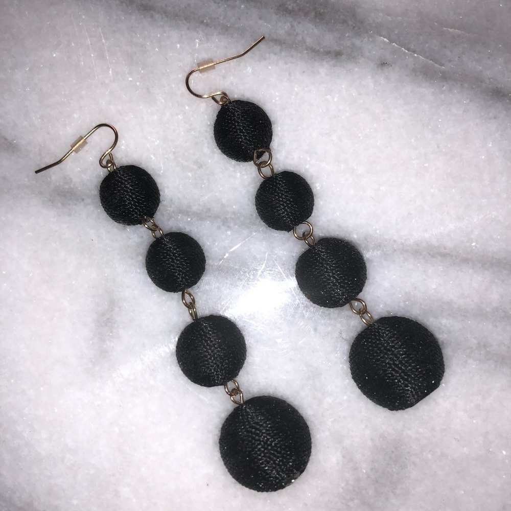 BaubleBar Black Balldrop Earrings